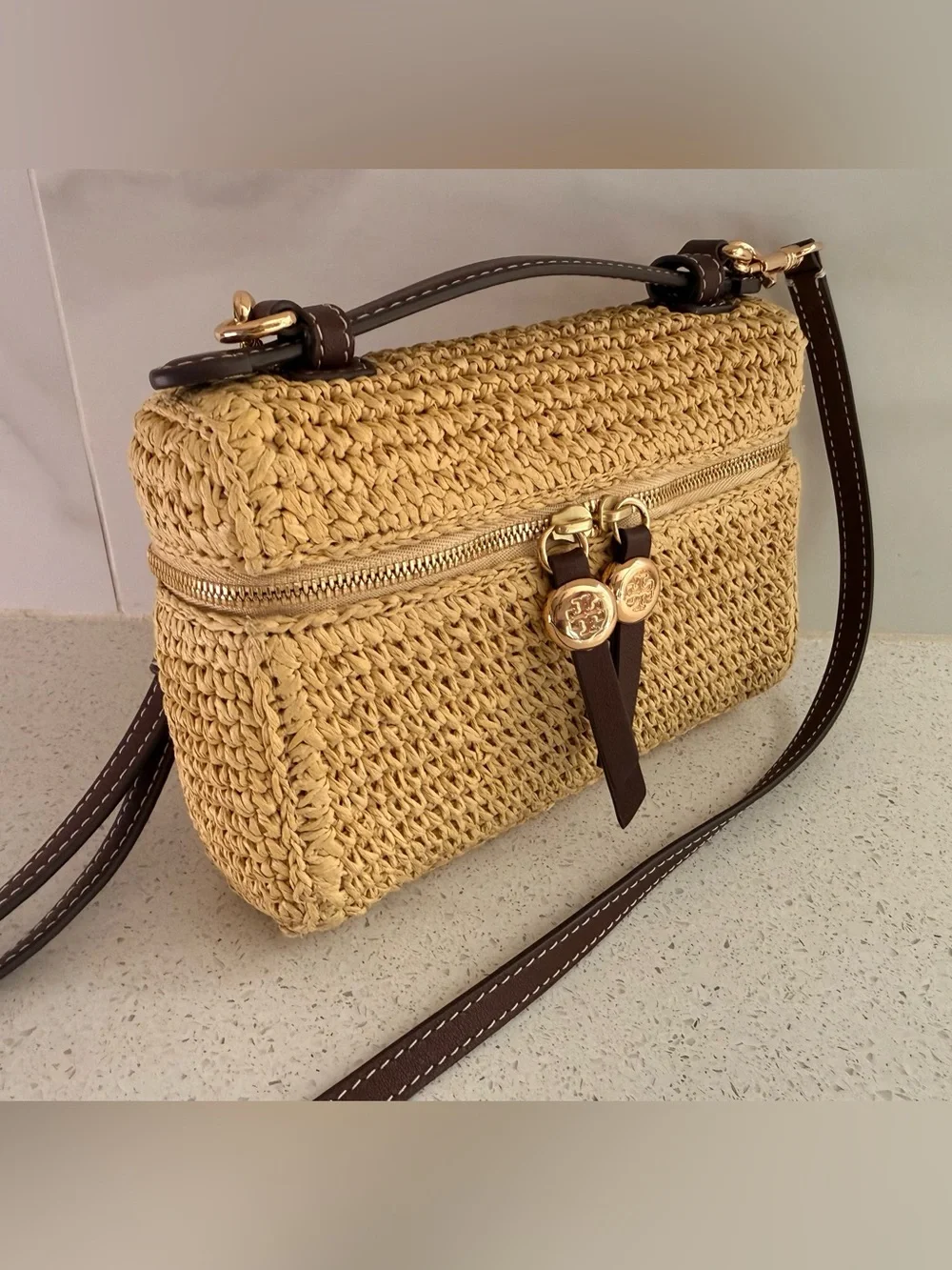 Tory Burch Romy Woven Vanity Bag - Picture 3 of 8